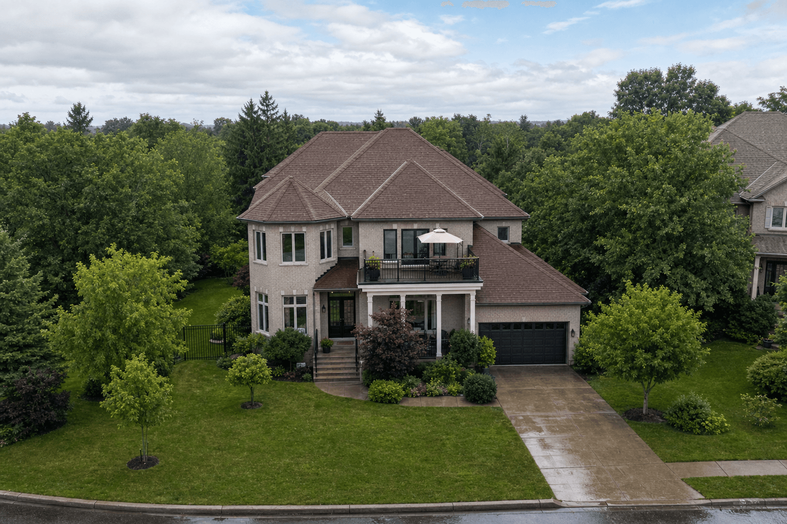 The same home, rendered with the work installed